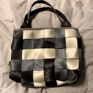 Seatbelt purse with 2 compartments-Harvey knockoff